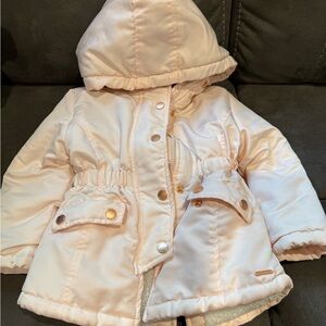 Tahari Cream Fleece Jacket